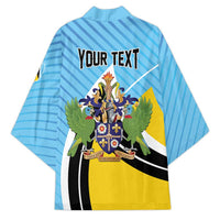 Personalised Saint Lucia Kimono Pearl of the Caribbean