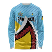 Personalised Saint Lucia Long Sleeve Shirt Pearl of the Caribbean