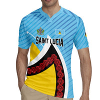Personalised Saint Lucia Rugby Jersey Pearl of the Caribbean