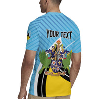 Personalised Saint Lucia Rugby Jersey Pearl of the Caribbean