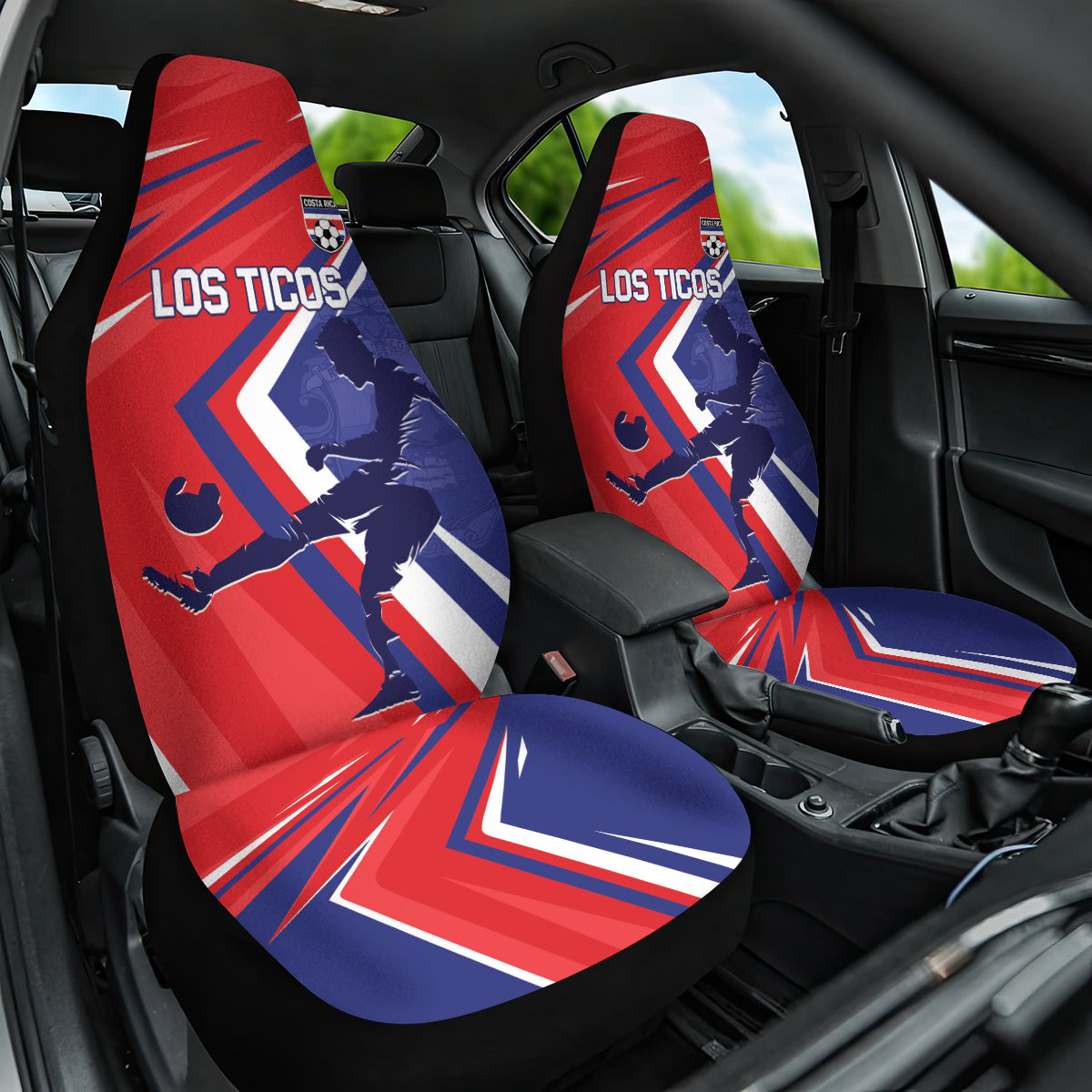 Costa Rica 2024 Soccer Car Seat Cover Come On Los Ticos