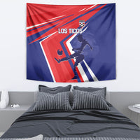 Costa Rica 2024 Soccer Tapestry Come On Los Ticos - Wonder Print Shop