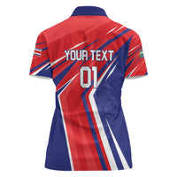 Personalized Costa Rica 2024 Soccer Women Polo Shirt Come On Los Ticos - Wonder Print Shop