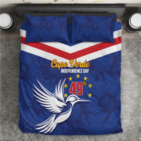 Cape Verde Independence Day Bedding Set Gerbera Daisy Pattern - Wonder Print Shop