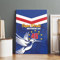 Cape Verde Independence Day Canvas Wall Art Gerbera Daisy Pattern - Wonder Print Shop