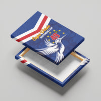 Cape Verde Independence Day Canvas Wall Art Gerbera Daisy Pattern - Wonder Print Shop