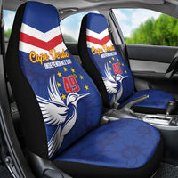 Cape Verde Independence Day Car Seat Cover Gerbera Daisy Pattern - Wonder Print Shop