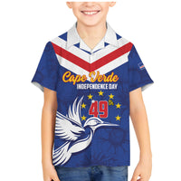 Cape Verde Independence Day Family Matching Mermaid Dress and Hawaiian Shirt Gerbera Daisy Pattern - Wonder Print Shop