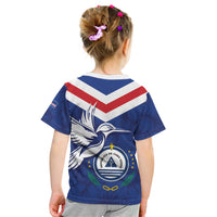 Cape Verde Independence Day Kid T Shirt Gerbera Daisy Pattern - Wonder Print Shop