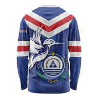 Cape Verde Independence Day Long Sleeve Shirt Gerbera Daisy Pattern - Wonder Print Shop