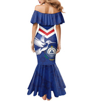 Cape Verde Independence Day Mermaid Dress Gerbera Daisy Pattern - Wonder Print Shop