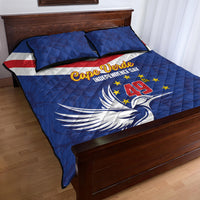 Cape Verde Independence Day Quilt Bed Set Gerbera Daisy Pattern - Wonder Print Shop