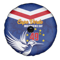 Cape Verde Independence Day Spare Tire Cover Gerbera Daisy Pattern - Wonder Print Shop