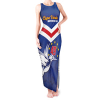 Cape Verde Independence Day Tank Maxi Dress Gerbera Daisy Pattern - Wonder Print Shop