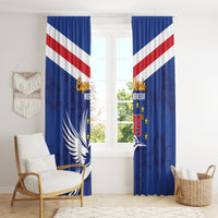 Cape Verde Independence Day Window Curtain Gerbera Daisy Pattern - Wonder Print Shop