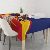 Venezuela Independence Day Tablecloth Venezuelan Troupial Cattleya Mossiae - Wonder Print Shop