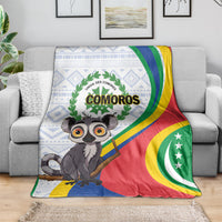 Comoros Independence Day Blanket 1975 Komori Mongoose Lemur African Pattern