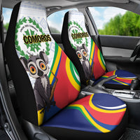 Comoros Independence Day Car Seat Cover 1975 Komori Mongoose Lemur African Pattern - Wonder Print Shop