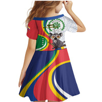 Comoros Independence Day Family Matching Mermaid Dress and Hawaiian Shirt 1975 Komori Mongoose Lemur African Pattern - Wonder Print Shop