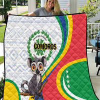 Comoros Independence Day Quilt 1975 Komori Mongoose Lemur African Pattern - Wonder Print Shop