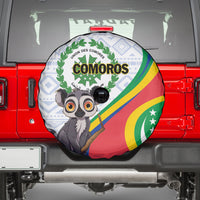 Comoros Independence Day Spare Tire Cover 1975 Komori Mongoose Lemur African Pattern - Wonder Print Shop
