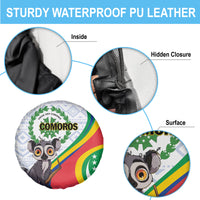 Comoros Independence Day Spare Tire Cover 1975 Komori Mongoose Lemur African Pattern - Wonder Print Shop