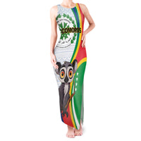 Comoros Independence Day Tank Maxi Dress 1975 Komori Mongoose Lemur African Pattern - Wonder Print Shop