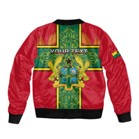 Custom Ghana Bomber Jacket Ghana Cross Of Saint George With Tawny Eagles - Wonder Print Shop