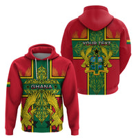 Custom Ghana Hoodie Ghana Cross Of Saint George With Tawny Eagles - Wonder Print Shop