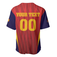 Custom Spain 2026 World Football Baseball Jersey Vamos La Roja