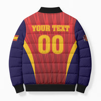 Custom Spain 2026 World Football Bomber Puffer Jacket Vamos La Roja