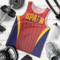Custom Spain 2026 World Football Men Tank Top Vamos La Roja