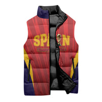 Custom Spain 2026 World Football Sleeveless Puffer Jacket Vamos La Roja