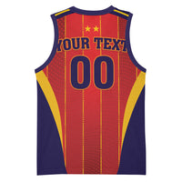 Custom Spain 2026 World Football Basketball Jersey Vamos Espana