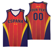 Custom Spain 2026 World Football Basketball Jersey Vamos Espana