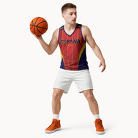 Custom Spain 2026 World Football Basketball Jersey Vamos Espana