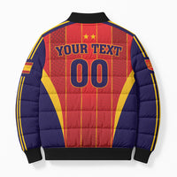 Custom Spain 2026 World Football Bomber Puffer Jacket Vamos Espana