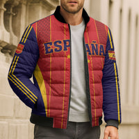 Custom Spain 2026 World Football Bomber Puffer Jacket Vamos Espana