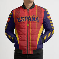 Custom Spain 2026 World Football Bomber Puffer Jacket Vamos Espana