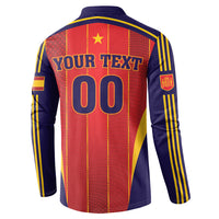 Custom Spain 2026 World Football Button Sweatshirt Vamos Espana