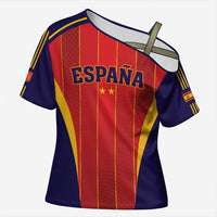 Custom Spain 2026 World Football Cross Shoulder Shirt Vamos Espana