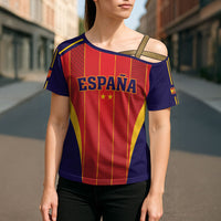 Custom Spain 2026 World Football Cross Shoulder Shirt Vamos Espana