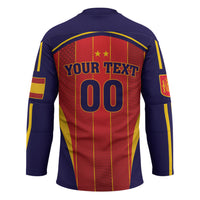 Custom Spain 2026 World Football Hockey Jersey Vamos Espana