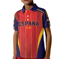 Custom Spain 2026 World Football Kid Polo Shirt Vamos Espana