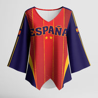 Custom Spain 2026 World Football Kimono Sleeve Blouse Vamos Espana