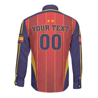 Custom Spain 2026 World Football Long Sleeve Button Shirt Vamos Espana LT01