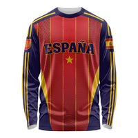 Custom Spain 2026 World Football Long Sleeve Shirt Vamos Espana