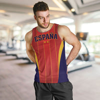 Custom Spain 2026 World Football Men Tank Top Vamos Espana