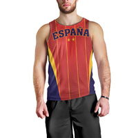 Custom Spain 2026 World Football Men Tank Top Vamos Espana
