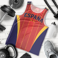 Custom Spain 2026 World Football Men Tank Top Vamos Espana
